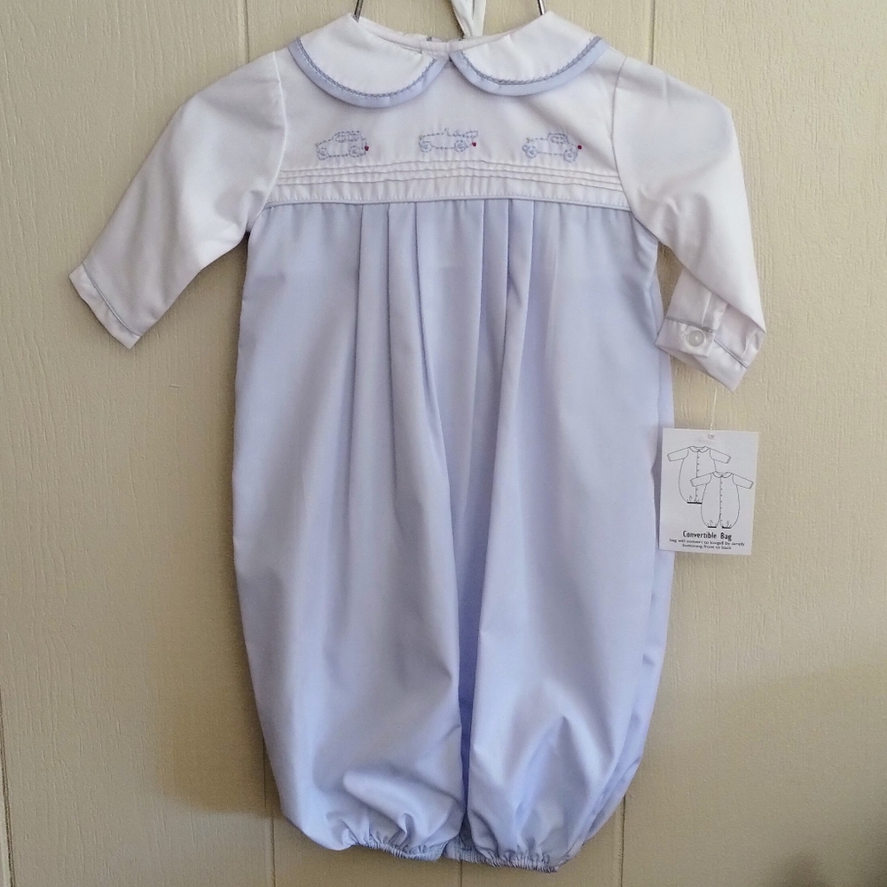 Petit Ami • Blue Baby Boy Car Outfit